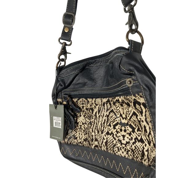 NWT Myra Monochromatic Magic Crossbody Bag Cowboy Leather Western Retro Rodeo - Picture 1 of 9